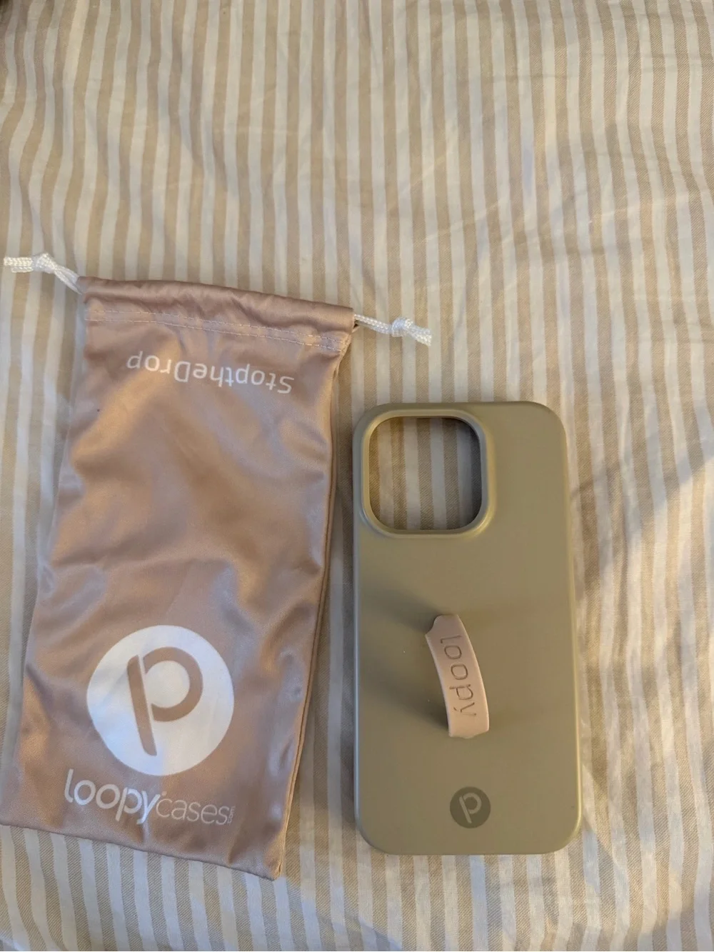 iPhone 15 pro Loopy sand iPhone Case with loop